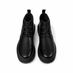 Camper Men Brutus Trek Ankle Boots Black Leather