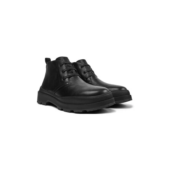 Camper Men Brutus Trek Ankle Boots Black Leather - Image 2
