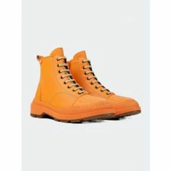 Camper Men Brutus Trek Formal Shoes Boots Orange